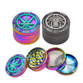 Zinc Alloy 63mm 4 parts Herb Grinder Weed Grinder Spider Design unique teeth design herb crusher smoking accessories